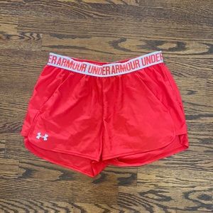Under Armour Women’s Red athletic shorts